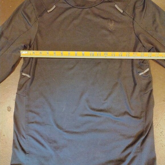 SPYDER NWOT! MEN’S ESSENTIAL BASE LAYER MOISTURE WICKING BLACK PROWEB - Picture 6 of 9